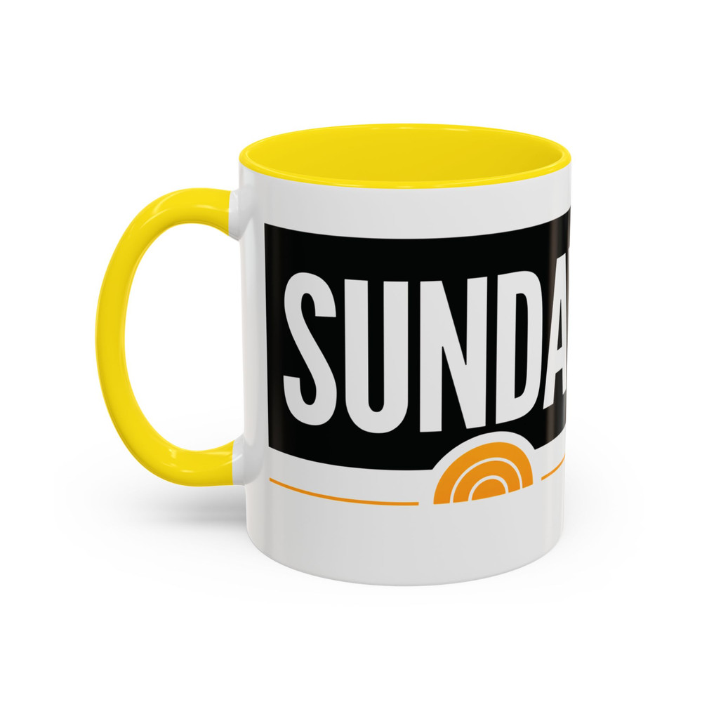 Sunday Today Morning Accent Coffee Mug | Willie Geist Show Style Accent Cup