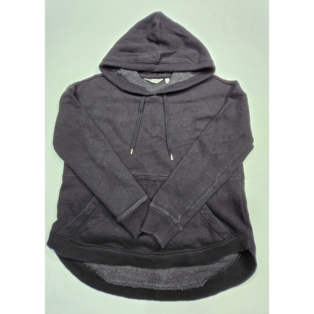 Athleta Hoodie Sweatshirt Womens XS Black Pullover Drawstring Pockets