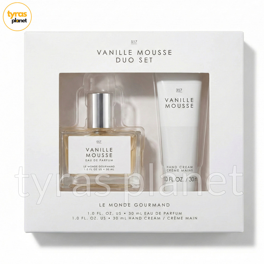 Vanille Mousse Duo Set Eau de Parfum & Hand Cream | Le Monde Gourmand -  1 oz