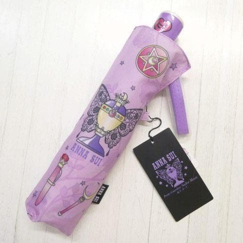 Anna Sui Sailor Moon 30th Anniv Folding Umbrella Pale Purple