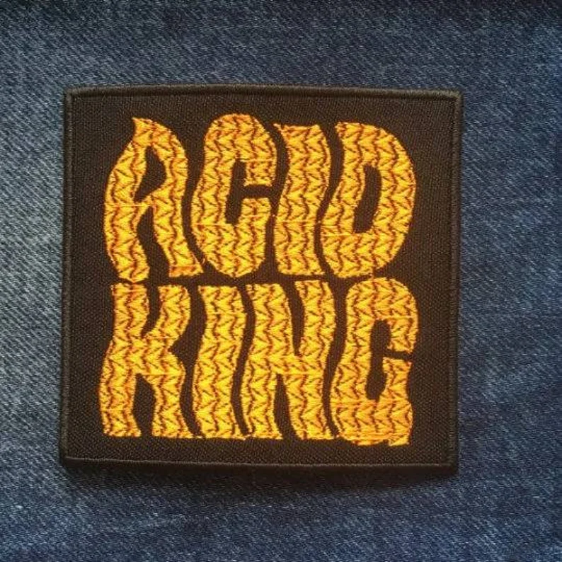 ACID KING Embroidered Patch for Fans of Weedeater, Electric Wizard, Conan, Cathedral, Saint Vitus-image