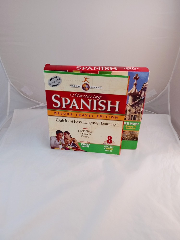 Global Access Spanish 8 Audio CDs Deluxe Travel Edition Quick & Easy
