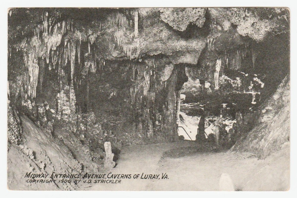 Luray Caverns Midway Entrance Avenue Virginia 1906 Postcard JD Strickler Photo
