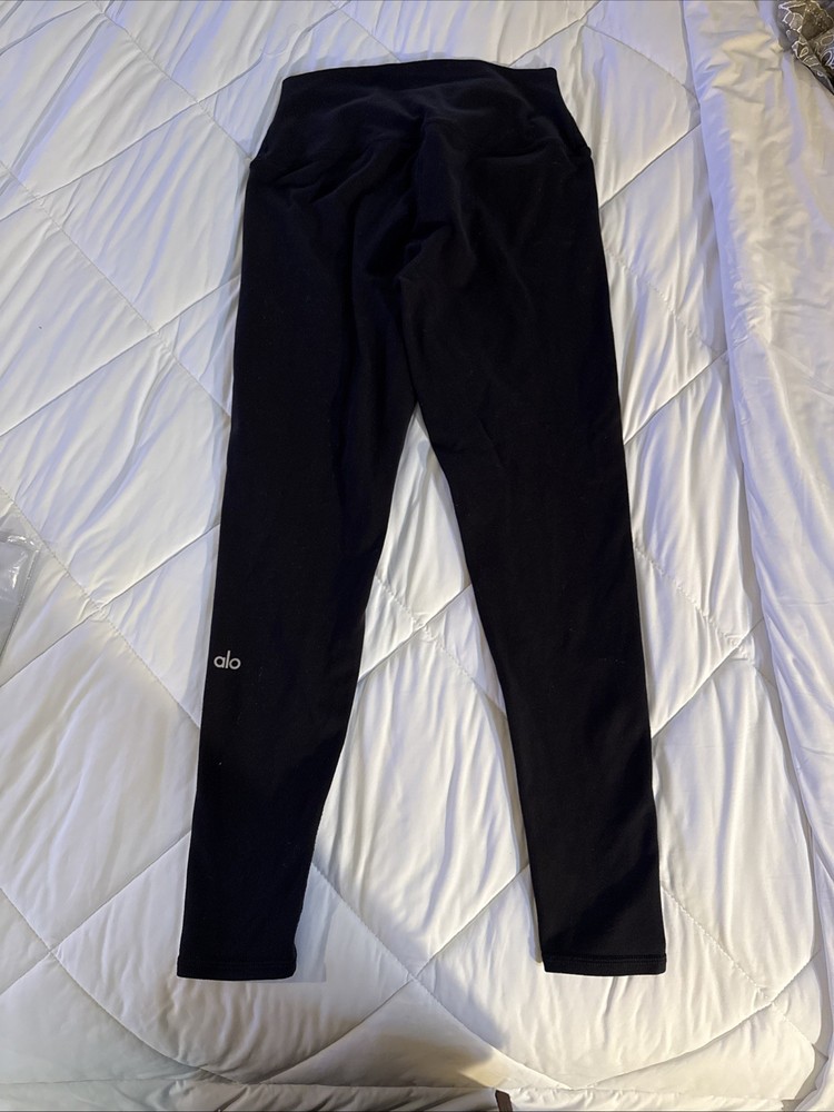Alo Yoga High Waist 7/8 Airbrush Legging Black Size Small