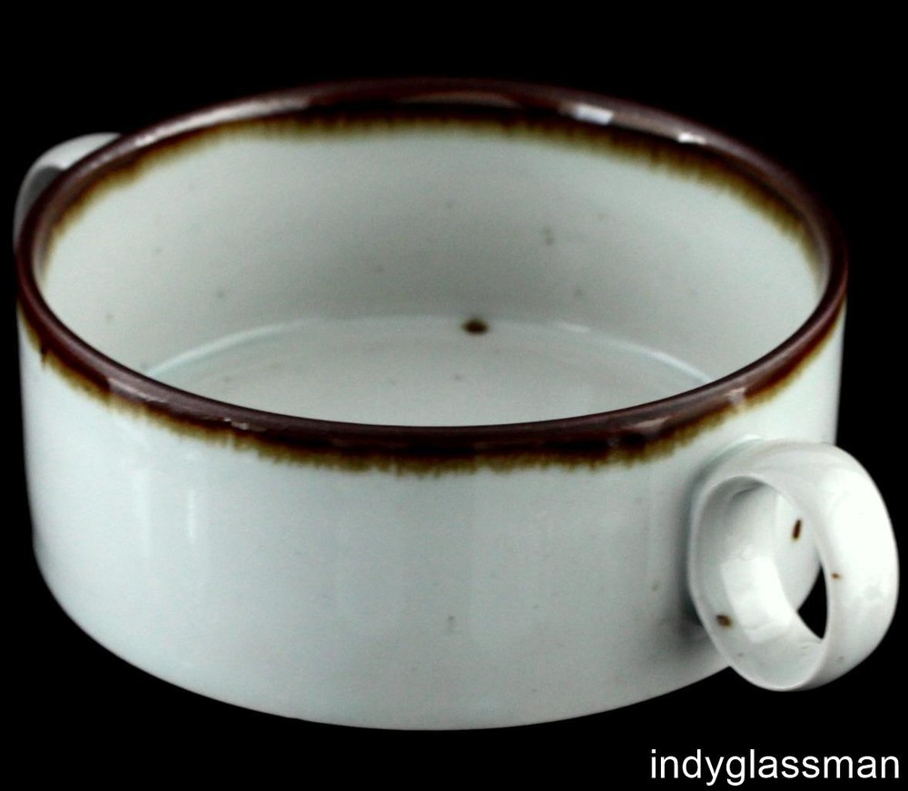 Dansk Denmark BROWN MIST Handled Cereal & Soup Bowl UNUSED (1 left)