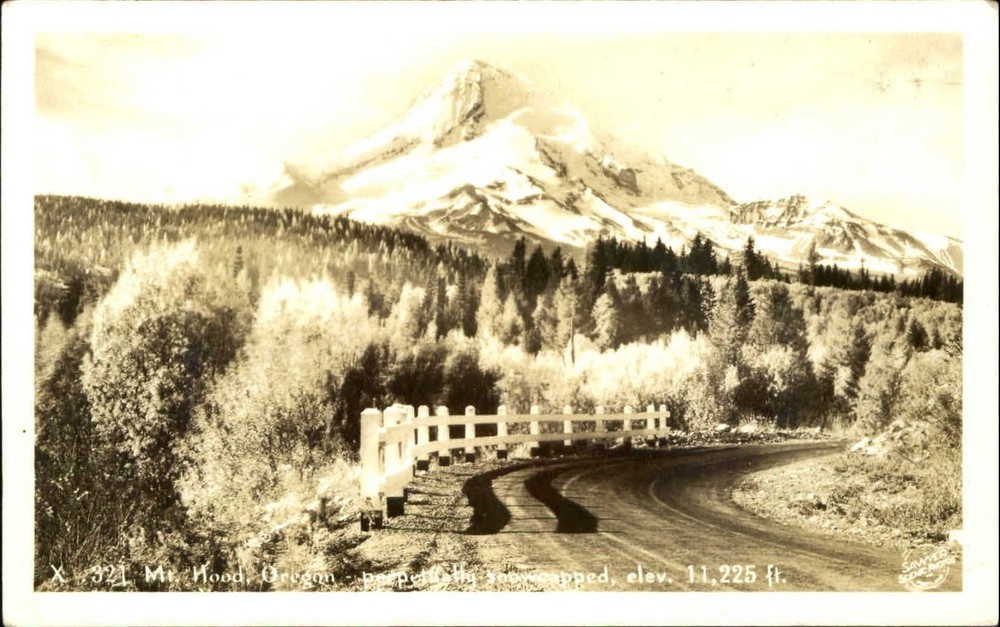 Mt. Hood Oregon OR RPPC Sawyer Scenic Photo DOPS 1930s