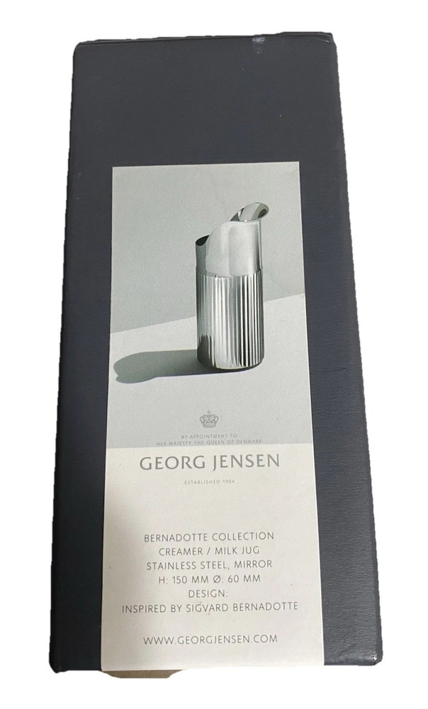 Bernadotte by Georg Jensen Stainless Steel Mirror Creamer / Milk Jug