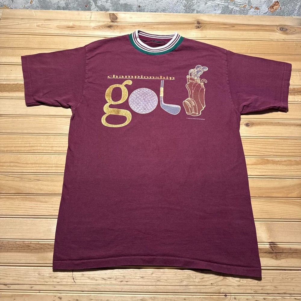 Vintage 1993 Golf Championship Country Club Sports Graphic T-Shirt Men's Large