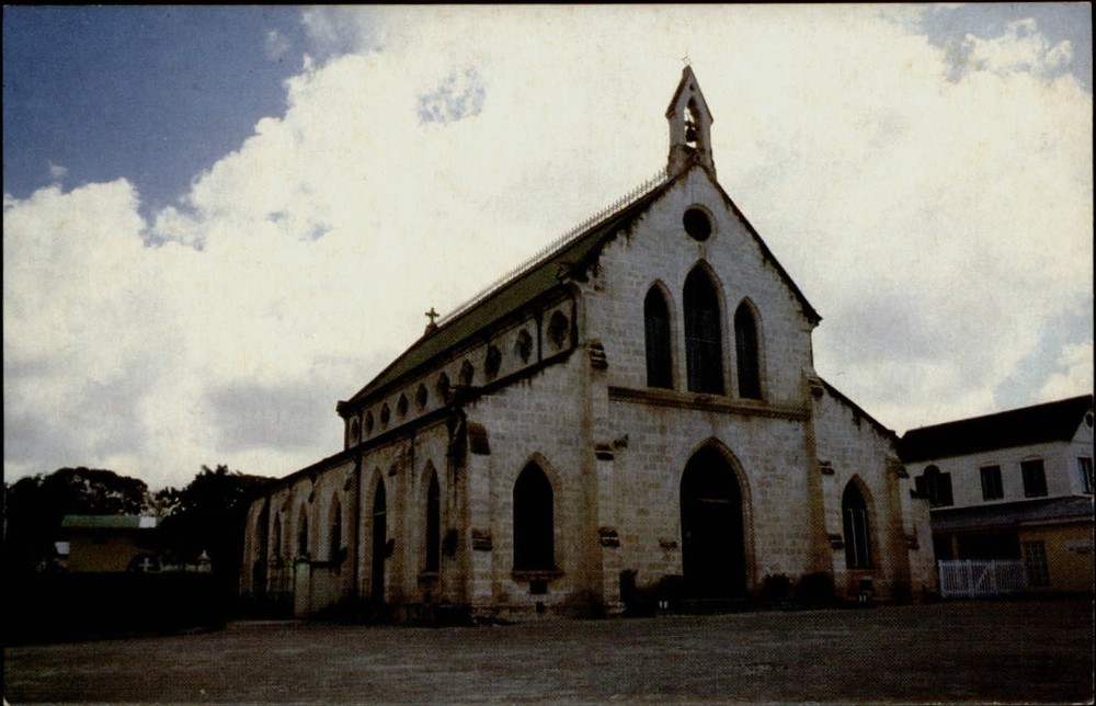 Barbados Lesser Antilles West Indies St Patricks's Cathedral vintage postcard