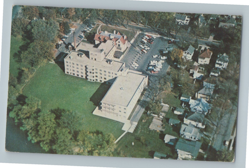 Vintage Postcard Lutheran Hospital Beaver Dam Wisconsin Lakeview Additions K1