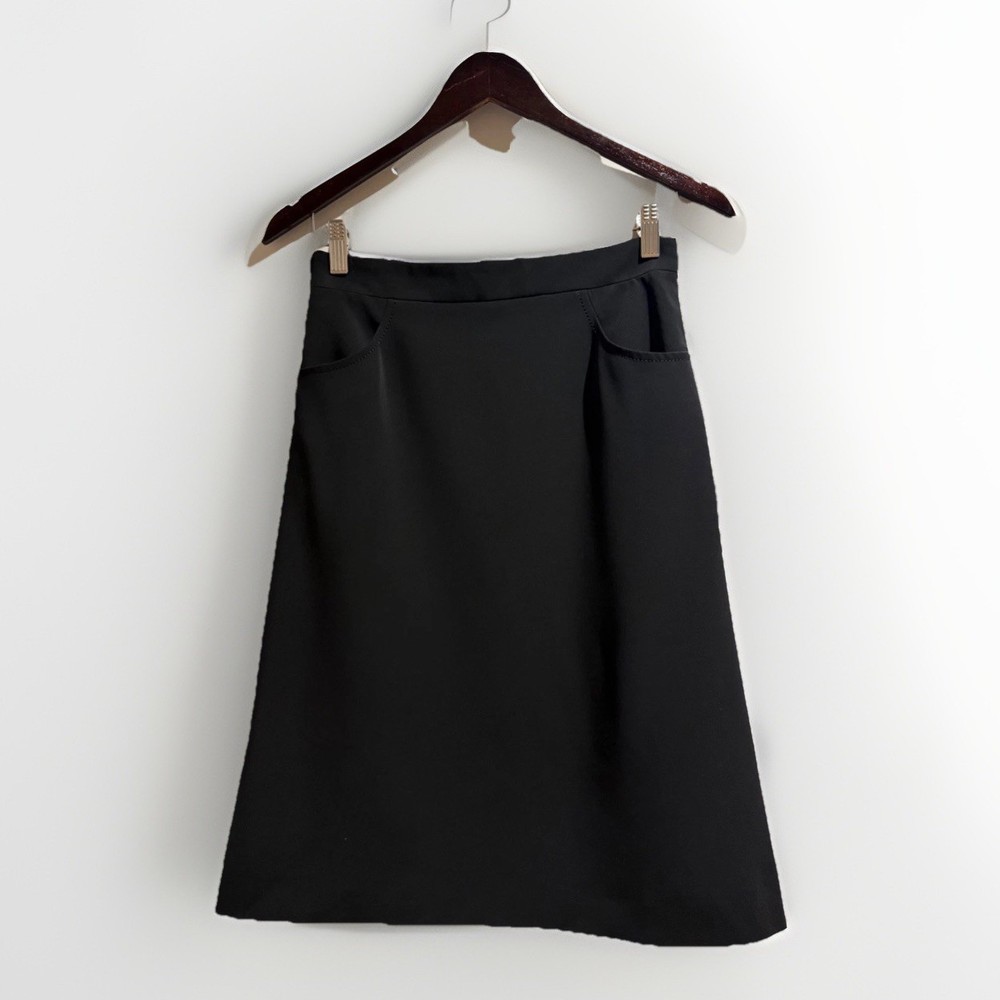 Chanel Uniform Black Skirt