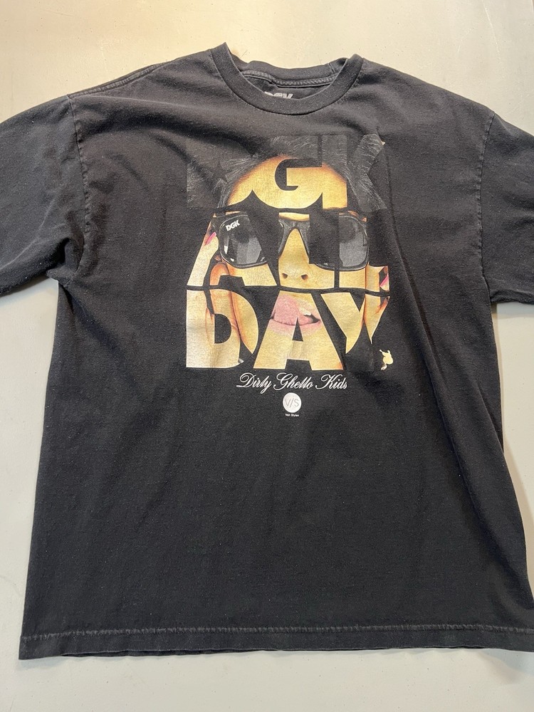 DGK Good Day Graphic T-Shirt Mens XL Black Dirty Ghetto Kids Streetwear Tee