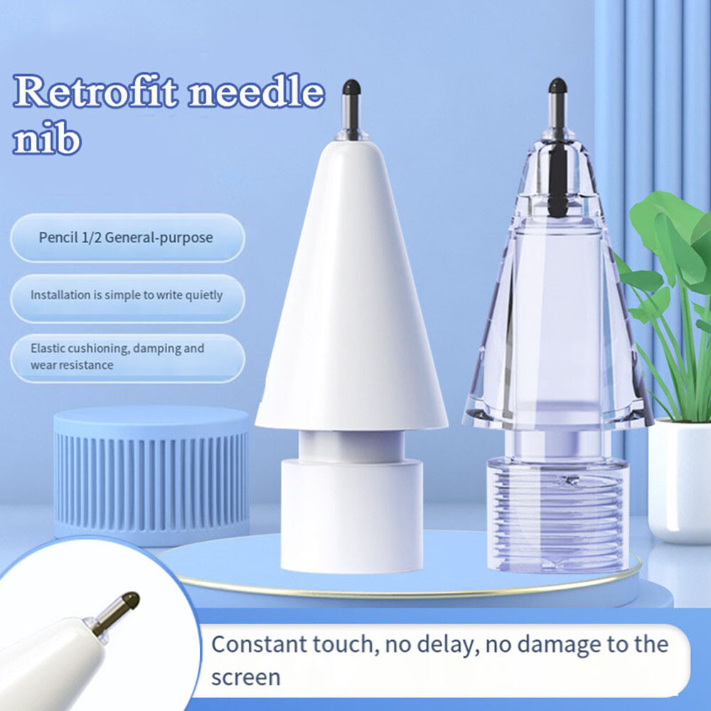 Apple Pencil 1st & 2nd Gen Replacement Tips 2B Soft Silicone for iPad Pro  