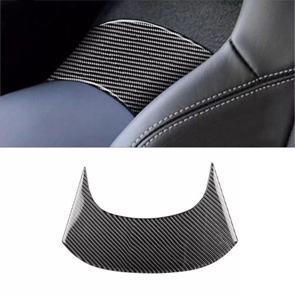 Real Carbon Fiber Sheet Rear Center Console Panel Cover For Corvette C7 2014-19