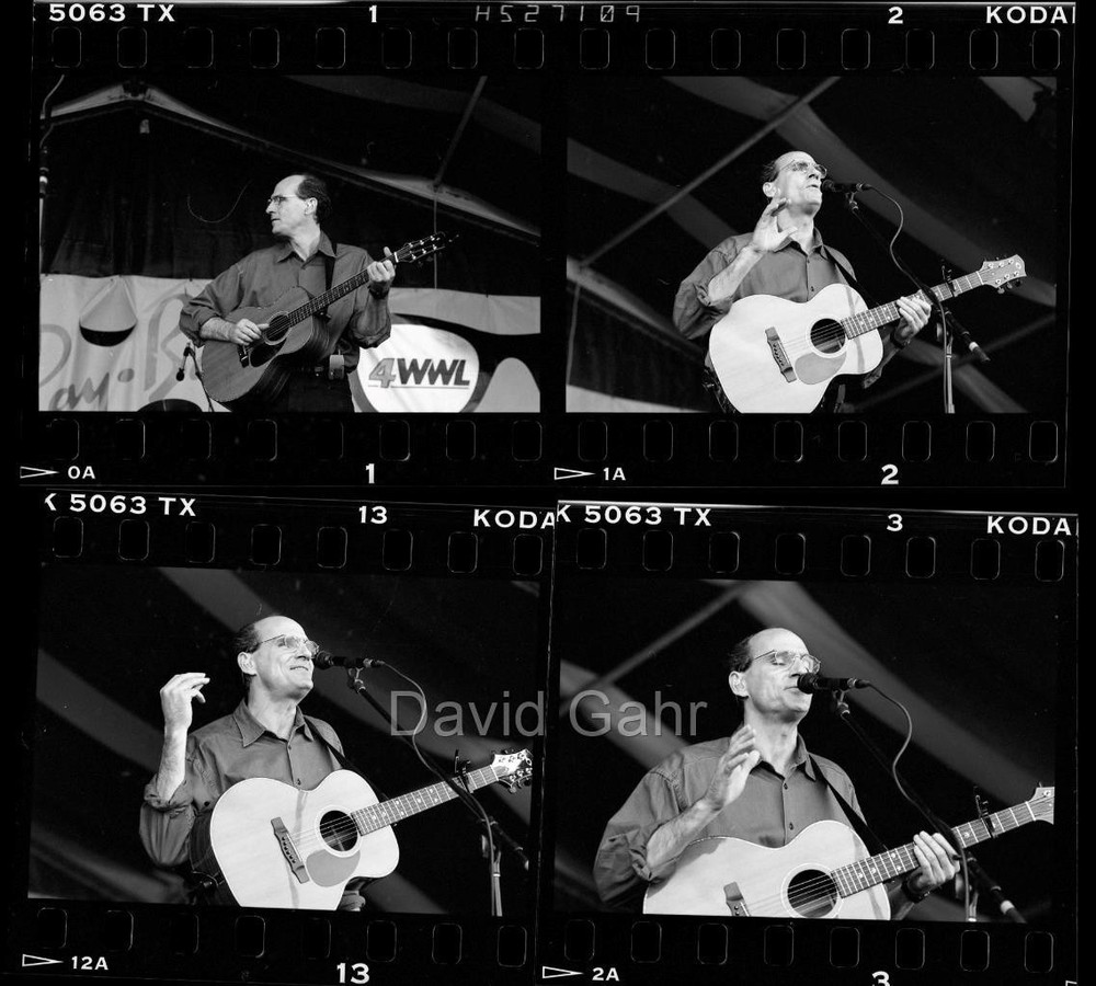 '97 James Taylor New Orleans Jazz Festival Old Original 35mm 4 Negative Lot C580