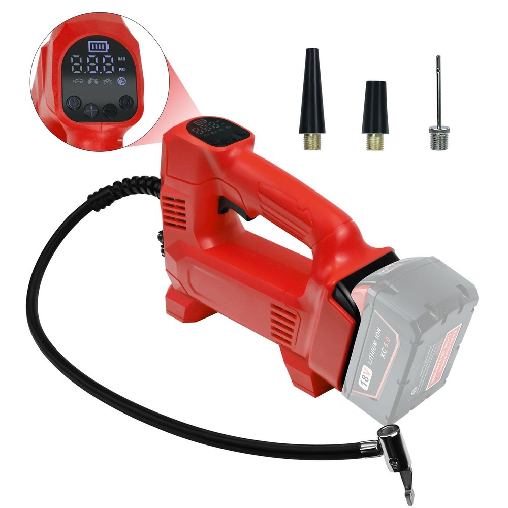 Cordless Tire Inflator Air Compressor for Milwaukee M18 18V Battery, 150PSI M...