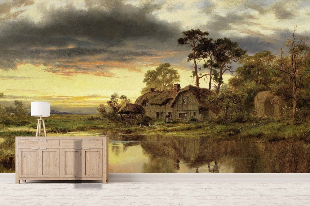 3D Landscape Oil Painting  Wall Murals Wallpaper Murals Wall Sticker 51