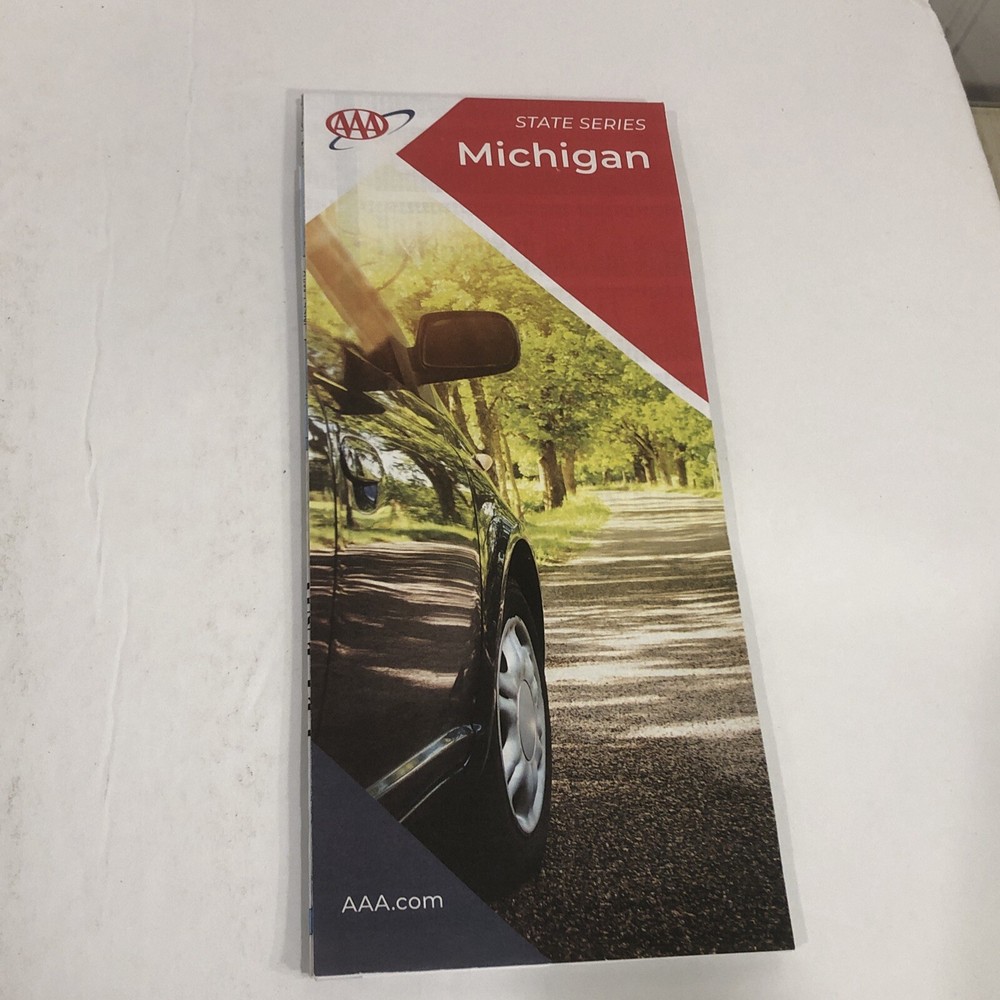 Road Map, Michigan, AAA State Series Map 2021 - USED