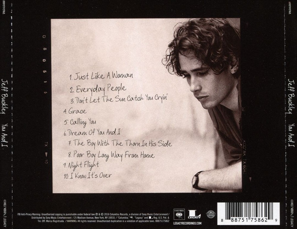 Jeff Buckley You And I New Cd