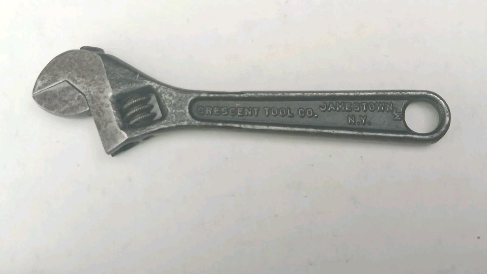 Vintage Crescent Tool Co 4 Adjustable Wrench Drop Forged Jamestown NY USA