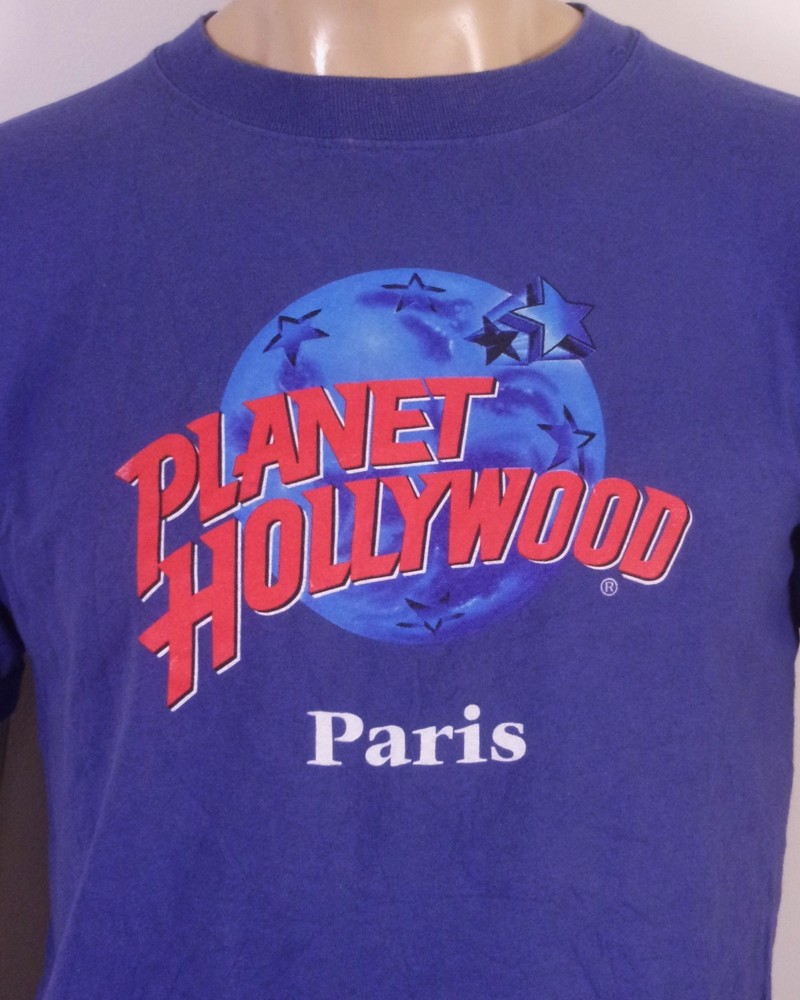vintage 90s Planet Hollywood Paris France T-Shirt 1991 USA made SZ M