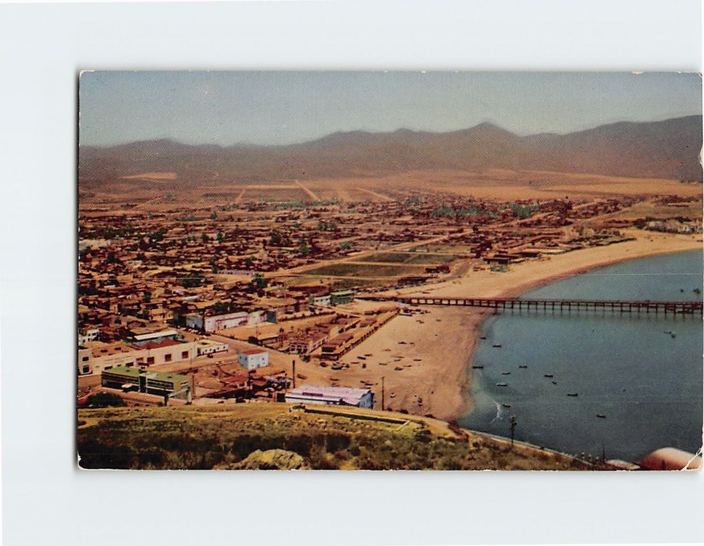 Postcard Panoramic View Of Ensenada BC Mexico