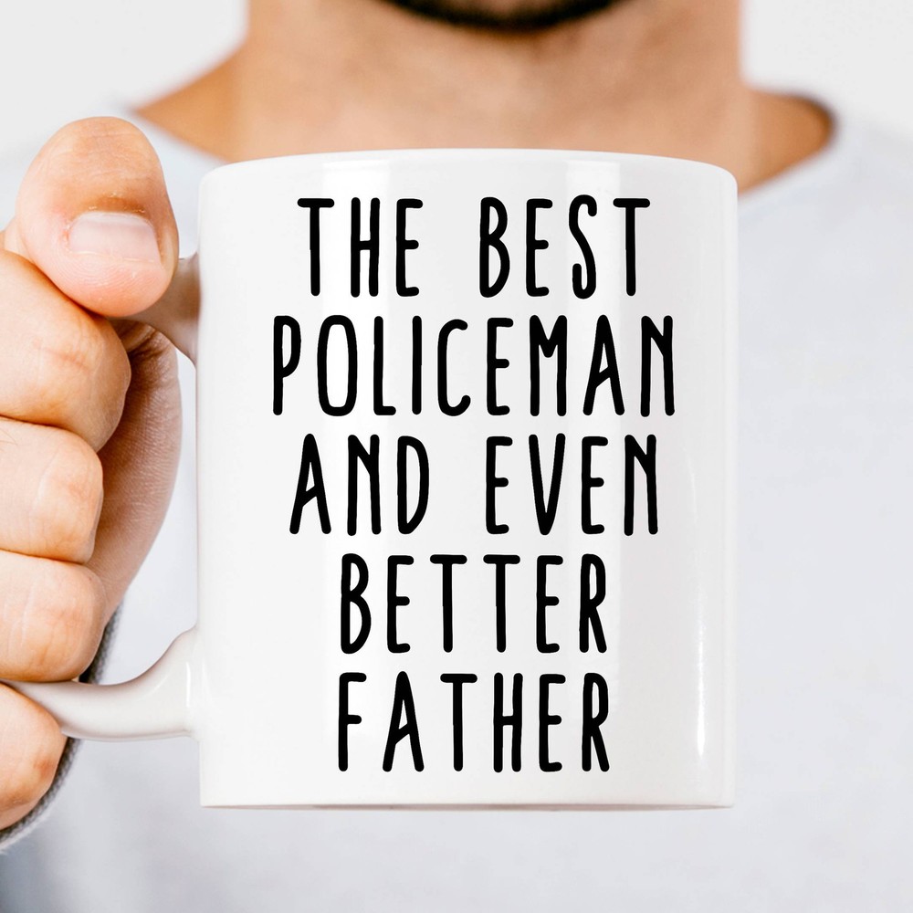 Best Policeman Best Dad Gift New Policeman Gift Mug Profession Mug For Dad