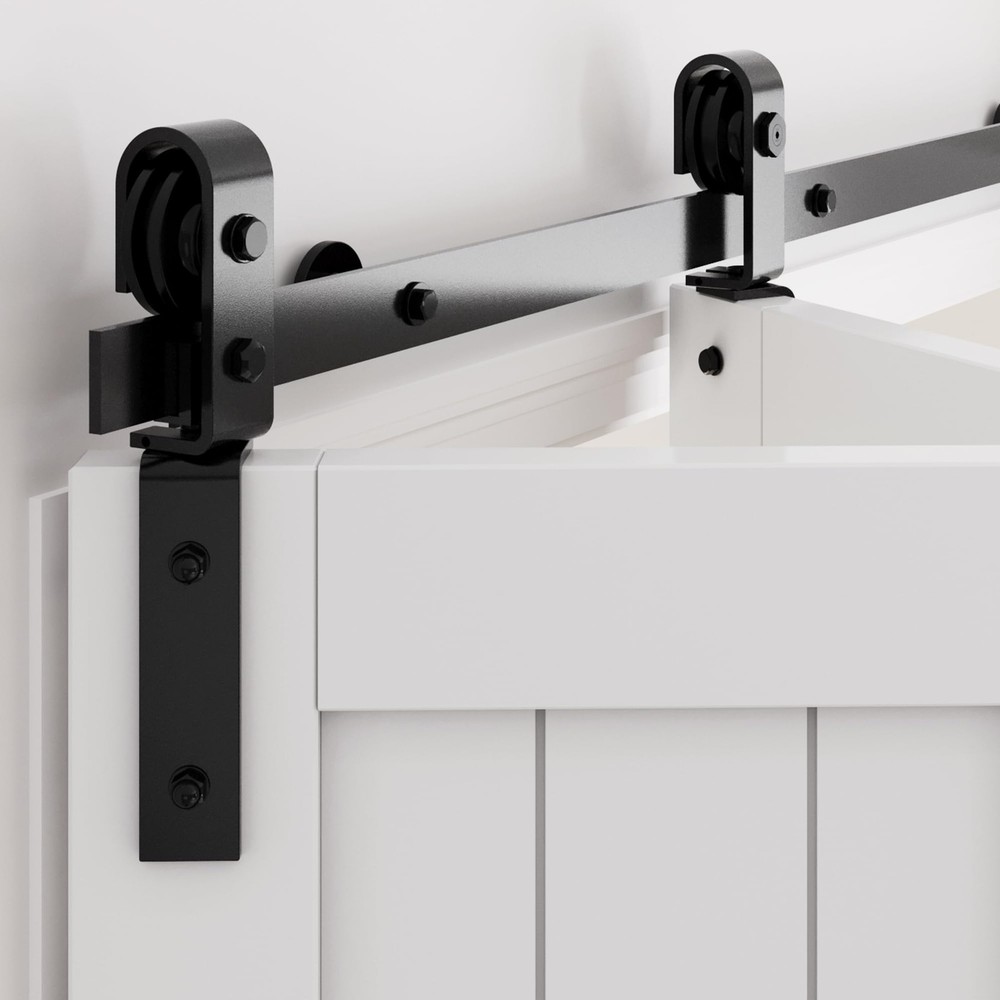 36 Inch Bifold Barn Door Hardware Kit for Smooth Quiet Sliding Doors