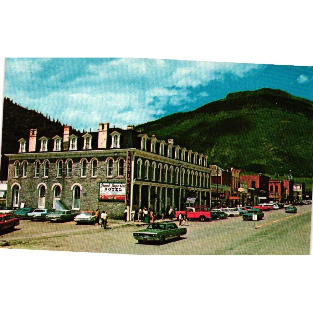 Vintage Grand Imperial Hotel Silverton Colorado Chrome Postcard Petley 123242