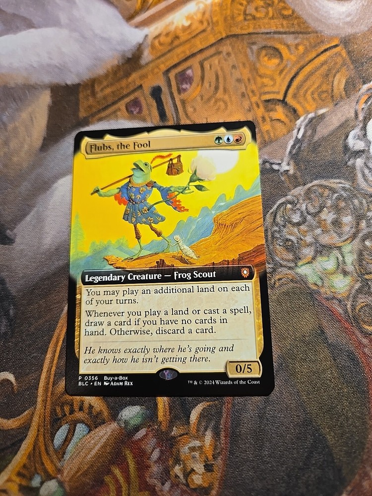 Flubs the Fool Extended Art MTG Buy-a-Box Promo Near Mint