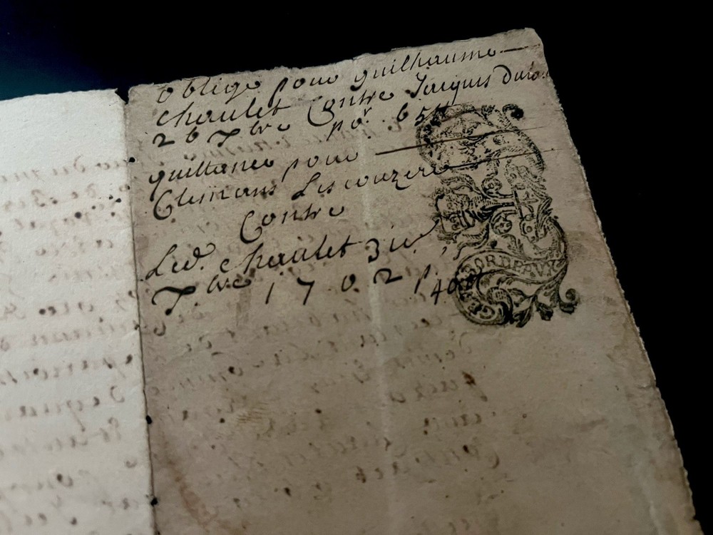 Antique Paper Manuscript from 1702
