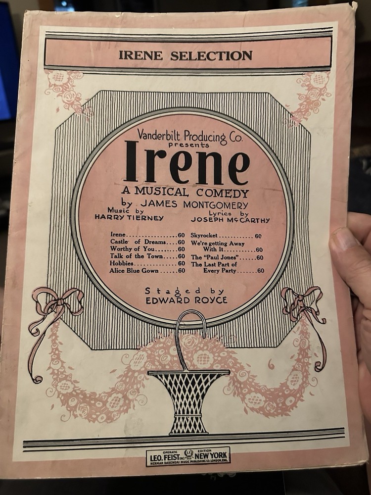 E Stage Musical  Sheet Music from IRENE ‘Selection’ Pink Version