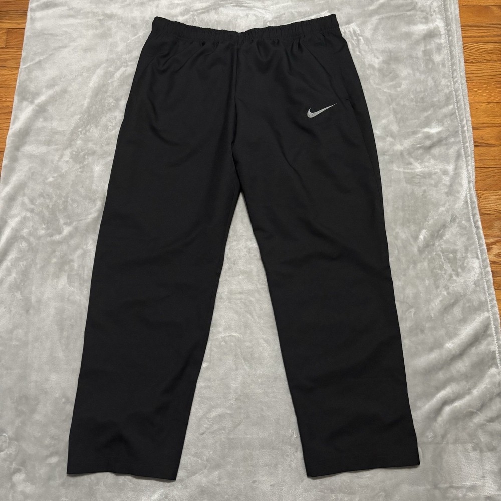NWT Nike Men’s Dri-FIT Track Pants Black 800201-010 Athletic Training Size 2XL