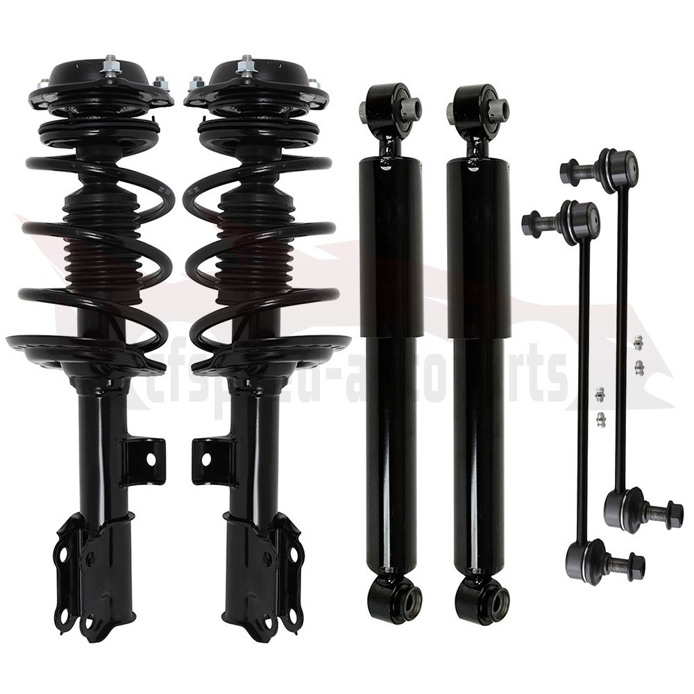 For 2011-2016 Hyundai Elantra Front Complete Struts Rear Shocks Sway Bar 6PCS