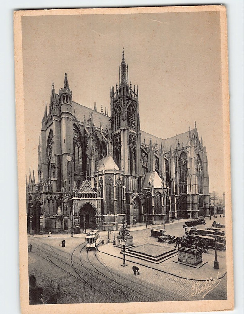 Postcard Metz Cathedral France
