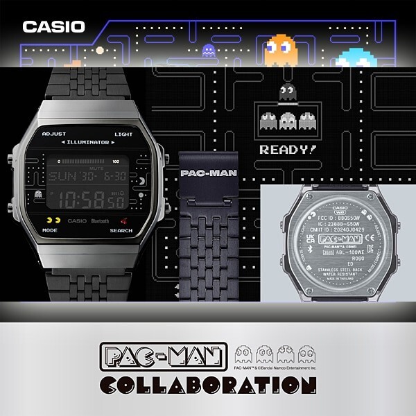 CASIO CLASSIC BANDAI Namco collaboration Model PAC-MAN 2nd ABL-100WEPC1BJR Black