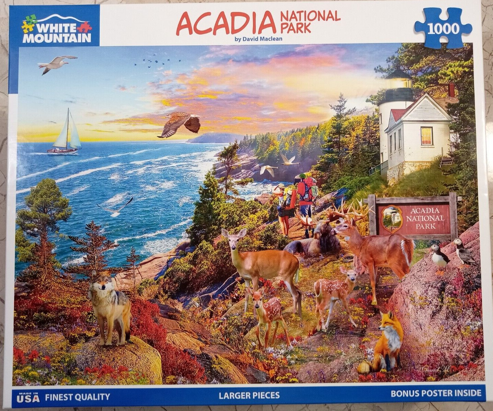 White Mountain ACADIA NATIONAL PARK #1941 Jigsaw Puzzle 1000 piece 24