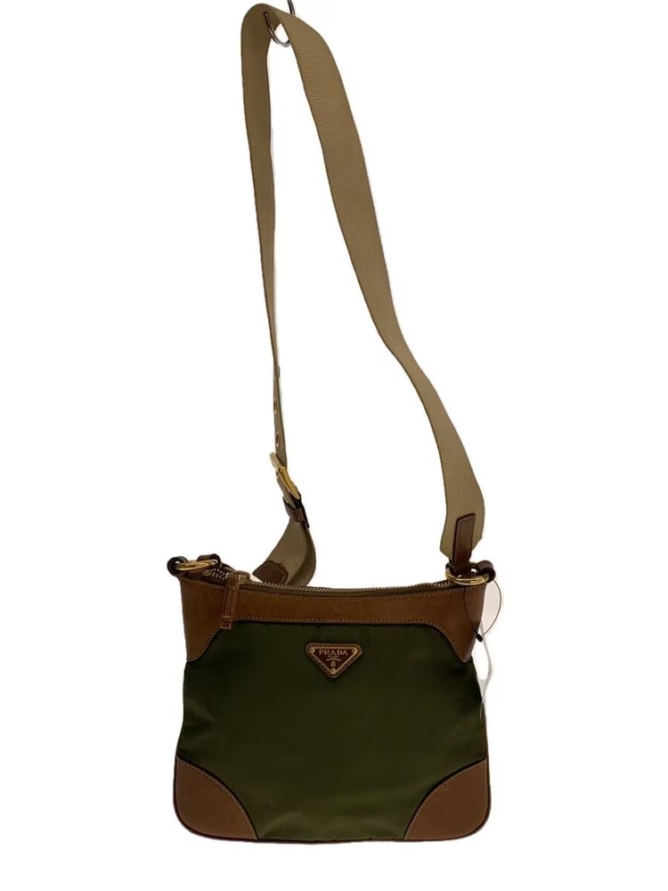 PRADA KHK Shoulder Bag Authentic Vintage From Japan