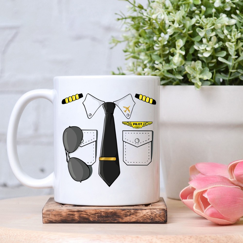 Pilot Costume Mug Pilot Gift Gift For Pilot Pilot Mug Flight School Graduate