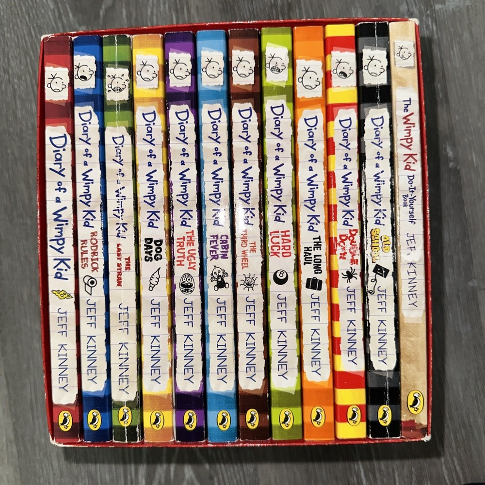 Diary Of A Wimpy Kid Box Set Books 1-11 With Bonus Do It Yourself Journal 12pcs
