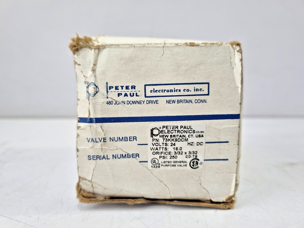 Peter Paul Electronics 73Kk9Dcm Solenoid Valve 24V Dc