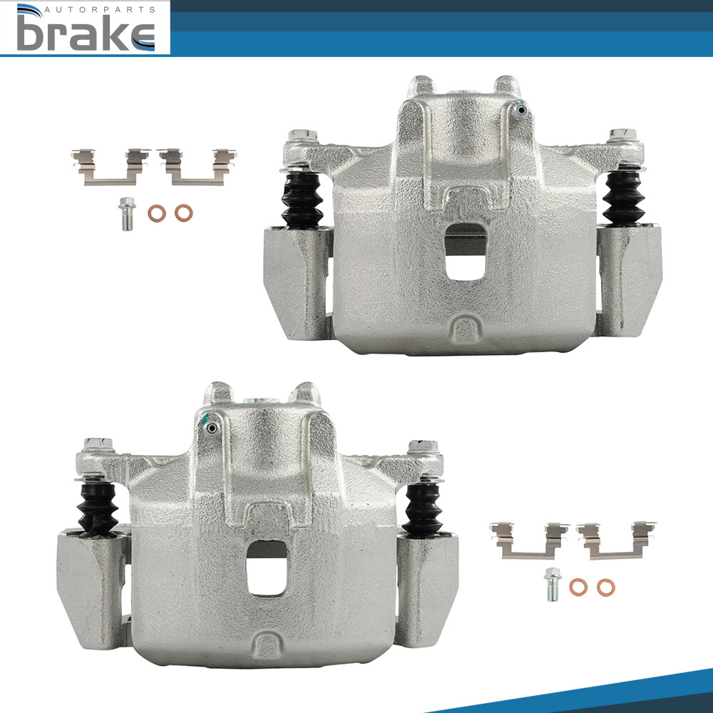 2Pcs Front Brake Calipers with Bracket for 2006-2012 Mitsubishi Eclipse