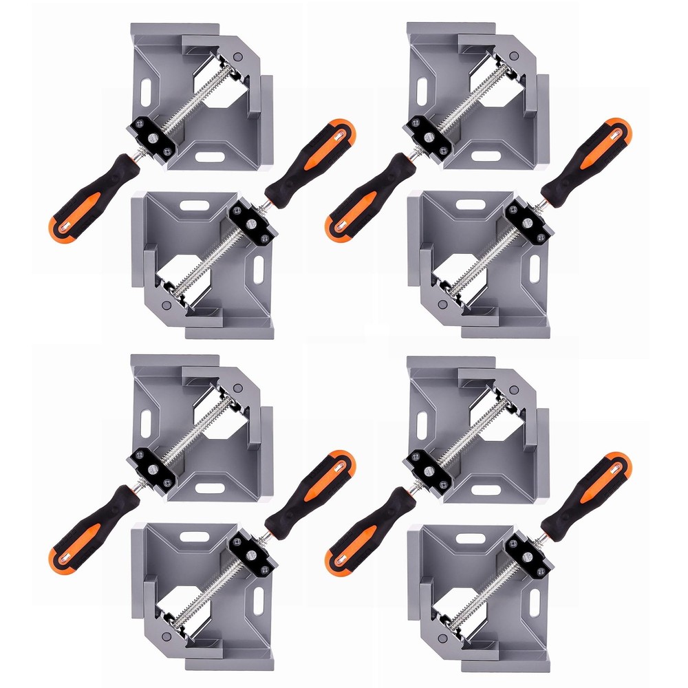 8pcs 90 Degree Right Angle Corner Clamps for Woodworking with Adjustable Screws