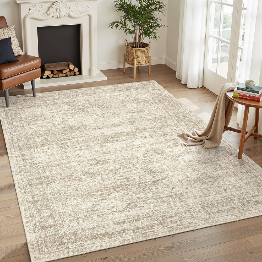 6x9 Area Rug for Living Room Washable 6x9 Rug Non-Slip Modern Rugs for Bedroom D