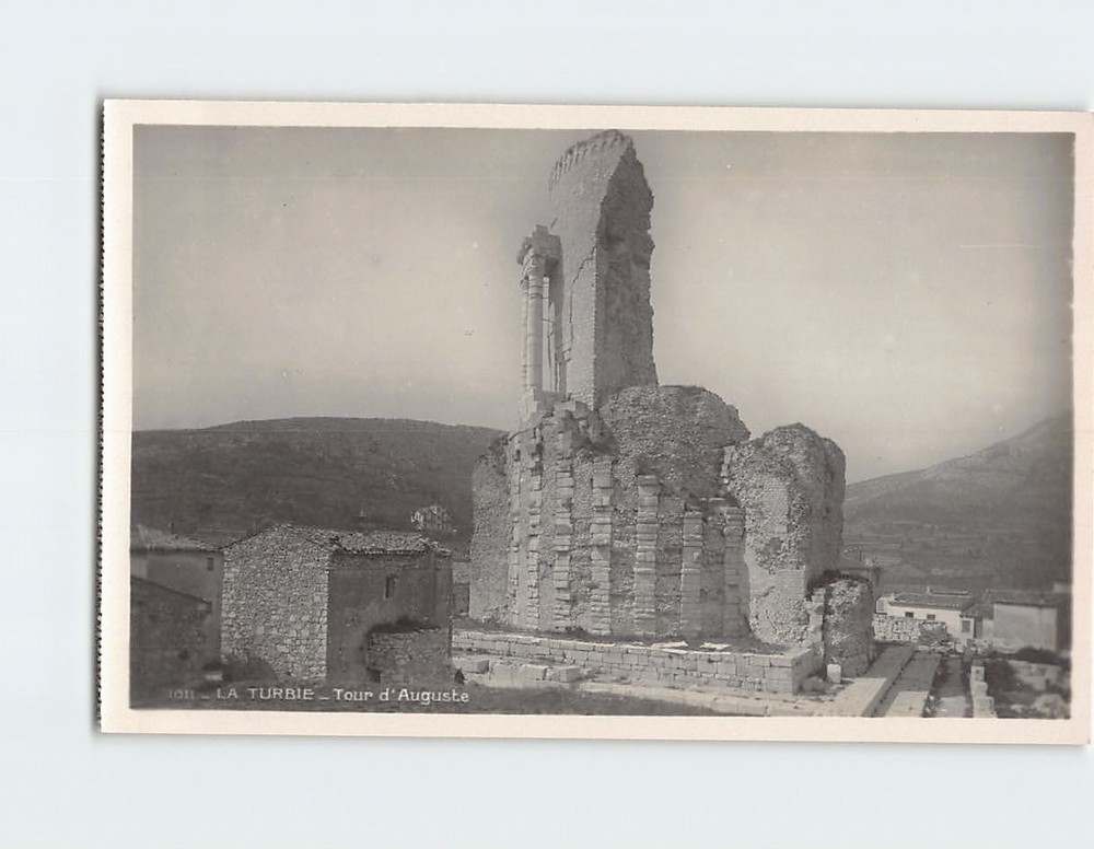 Postcard Tour d'Auguste La Turbie France