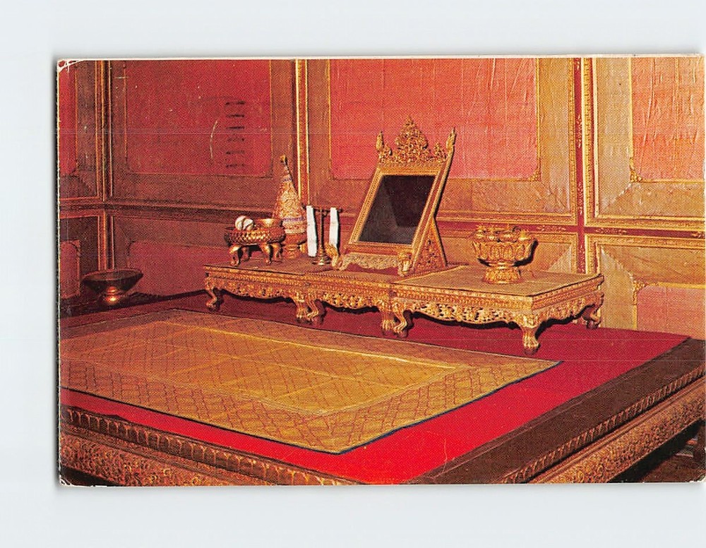 Postcard The Royal Dressing Chamber In  Cakrapatipiman Hall Bangkok Thailand