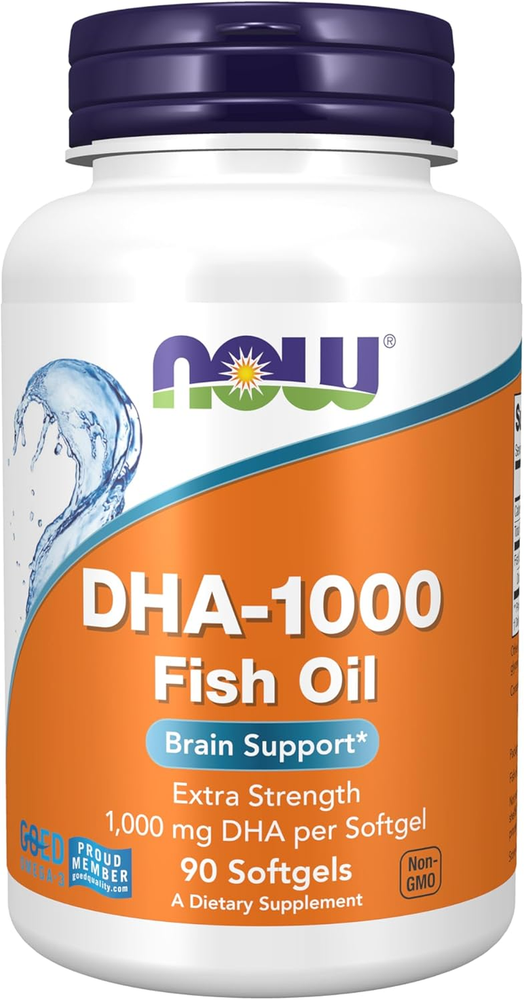 Supplements, DHA 1,000 Brain Support, Extra Strength, 1,000 Mg DHA, 90 Softgels