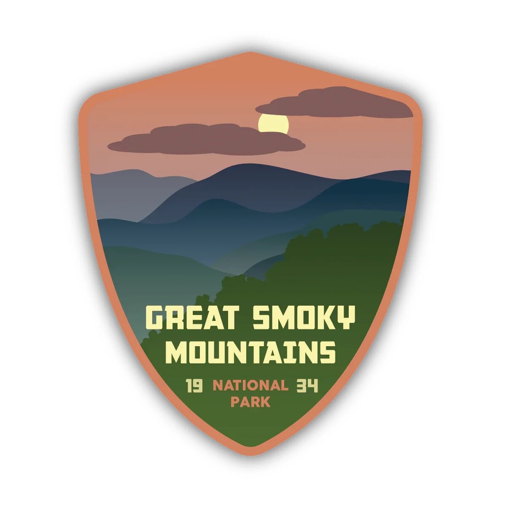 Great Smoky national park sticker weatherproof bumper vinyl decal