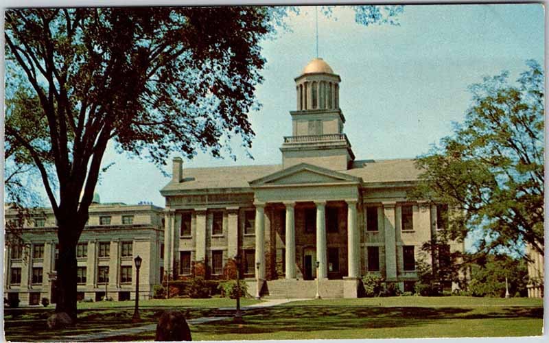 Postcard BUILDING SCENE Iowa City Iowa IA m/09 AO5882