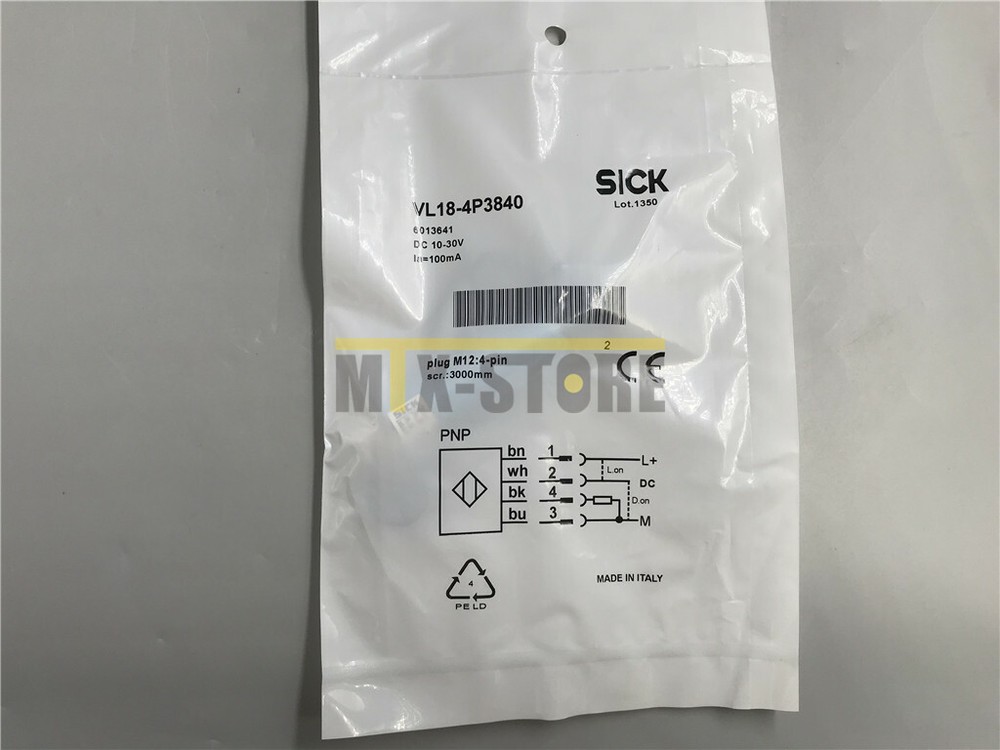 1PC New SICK VL18-4P3840 VL184P3840 Sensor&Proximity Switch